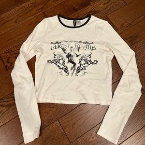 long sleeve fairy grunge crop top